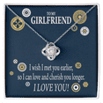 thumbnail image 1 of To My Girlfriend You are Cherished Infinity Knot Necklace Message Card, 1 of 17