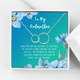 thumbnail image 1 of To My God Mother Mother's Day Gift, Gift for Her, Godmother's Day Gift, Godmother's Gift for Mother's Day, Godmother's Day Necklace and Card[Silver Infinity Ring,Blue-Green Gradient], 1 of 8