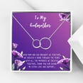 thumbnail image 1 of To My God Mother Mother's Day Gift, Gift for Her, Godmother's Day Gift, Godmother's Gift for Mother's Day, Godmother's Day Necklace and Card[Silver Infinity Ring,Purple Gradient], 1 of 8