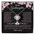 thumbnail image 1 of To My Goddaughter Gifts Necklace From Godmother Godfather Love Precious Goddaughter Birthday Graduation Christmas Customized Gift Box Message Card, 1 of 4