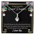 thumbnail image 1 of No Matter How Old You May Be Alluring Ribbon Necklace Message Card, 1 of 20