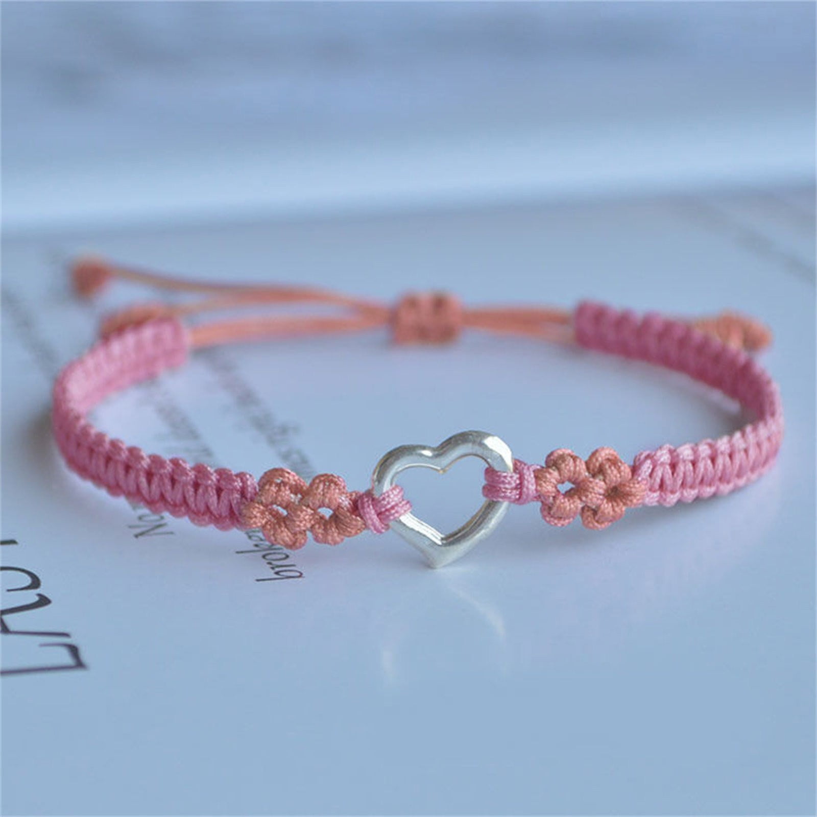 To My Granddaughter Forever Linked Bracelets And Cards Natural Stone