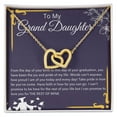 thumbnail image 1 of To My Granddaughter - Graduation Necklace, Interlocking Hearts Necklace, Gift Box Included, 1 of 5