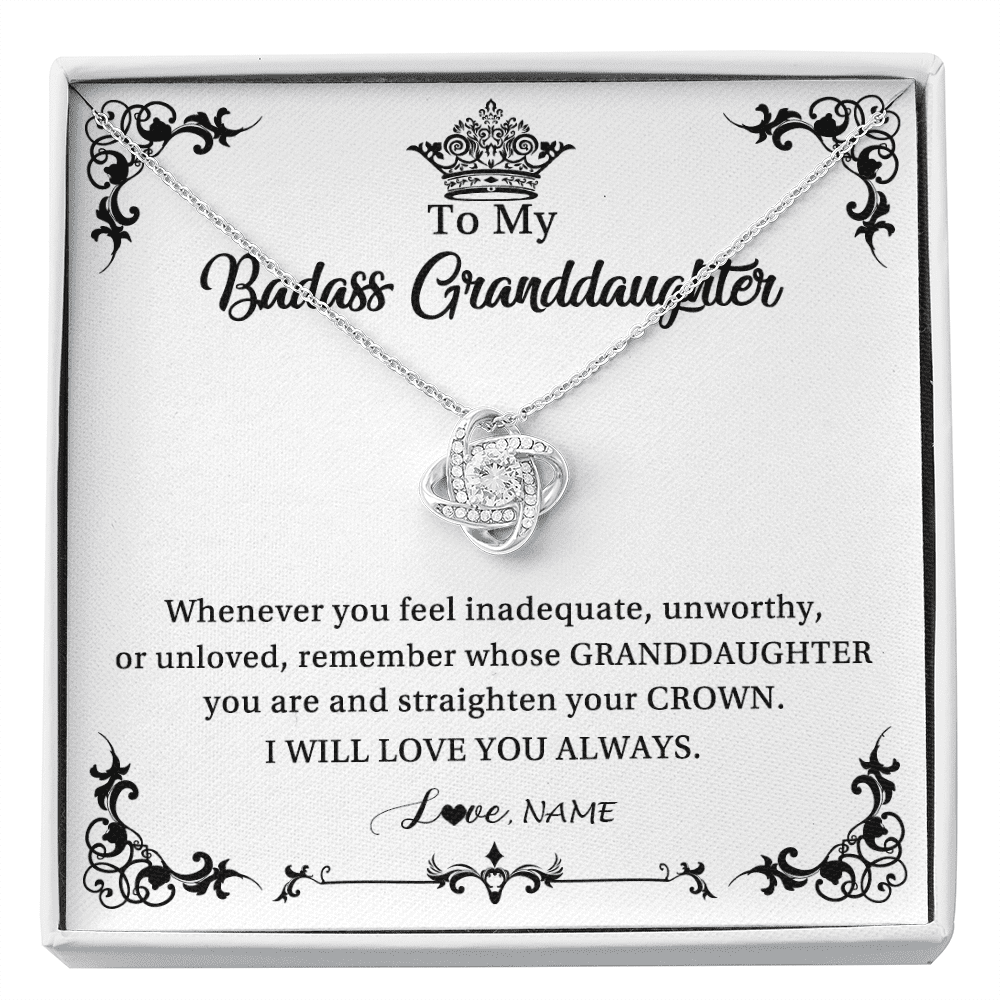 To My Granddaughter Necklace From Grandma I Will Love You Always Granddaughter Jewelry Birthday Christmas Customized Message Card