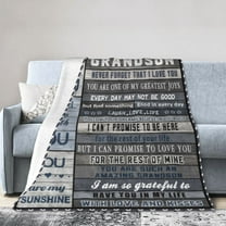 To My Grandson Blanket Gifts For Kids Adults - Lightweight Throw Blanket For Bedroom Living Room Decor Soft Fuzzy Fleece Cozy Plush Bed Couch 60"X50"