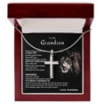 thumbnail image 1 of To My Grandson Cross Necklace & Heartfelt Card - Artisan Cross Necklace - Gift Box & Message Card, 1 of 5