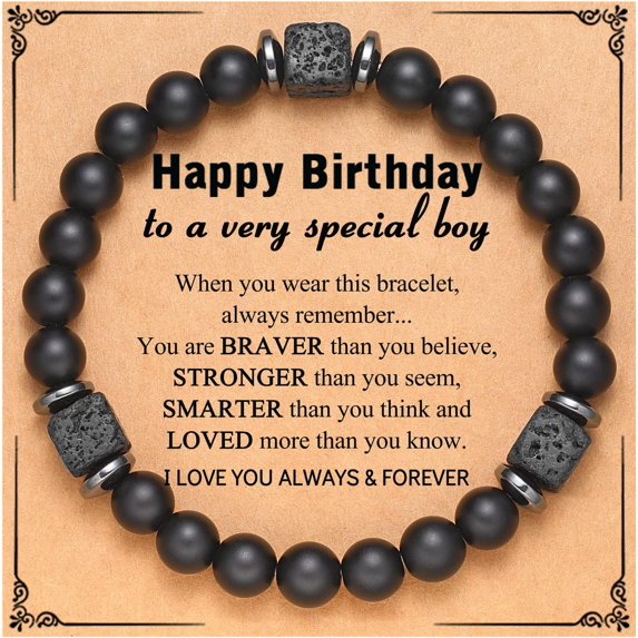To My Husband, Boyfriend, Son, Grandson, Dad, Grandpa, Papa, Daddy, Brother, Man, Stepdad, Uncle, Fiance, Soulmate, Nephew, Godfather Gifts, Elastic Rope Bracelet for Men Teens