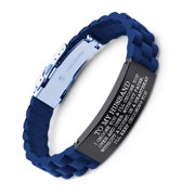 To My Husband Gift: Love Quote Bracelet – 'I choose you & I'll choose you over and over...' - Gift from Wife for Anniversary, Birthday, Valentine.(701BU)