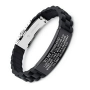 To My Husband Gift: Love Quote Bracelet – 'I choose you & I'll choose you over and over...' - Gift from Wife for Anniversary, Birthday, Valentine.(701)