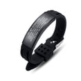 thumbnail image 1 of To My Husband Gift: Love Quote Bracelet – 'I choose you & I'll choose you over and over...' - Gift from Wife for Anniversary, Birthday, Valentine.(Black), 1 of 4