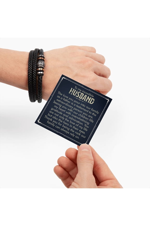 To My Husband Incredible Husband Love You Forever Bracelet
