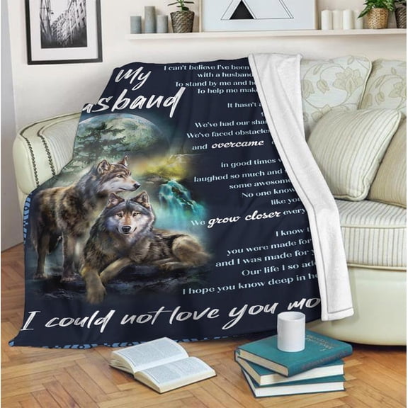 To My Husband We Grow Closer Everyday Fleece Blanket Family,Birthday,Couple,Husband Gift Home Decor and Comfy, 30x40in Fleece Blanket