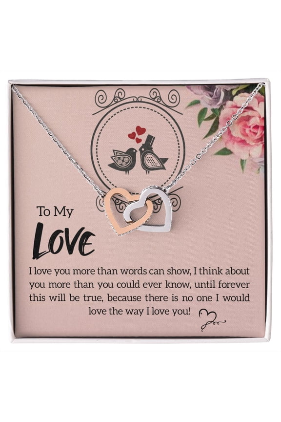 To My Love I Love You More Inseparable Necklace