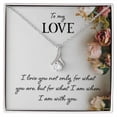 thumbnail image 1 of To My Love I Love You Not Only Alluring Ribbon Necklace Message Card, 1 of 20