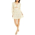 thumbnail image 1 of To My Lovers womens  Cutout Mini Dress, s, Yellow, 1 of 3