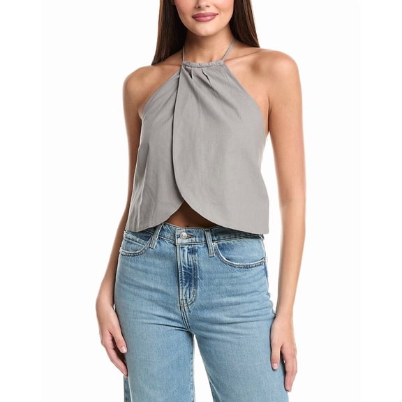 To My Lovers womens  Halter Top, l, Grey