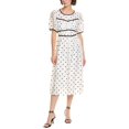 thumbnail image 1 of To My Lovers womens  Midi Dress, s, White, 1 of 3