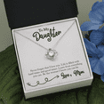 thumbnail image 1 of To My Loving Daughter Gift Necklace, Gift Necklace From Mother, Birthday Gift Necklace From Mom, Daughter Gift Necklace, 1 of 7