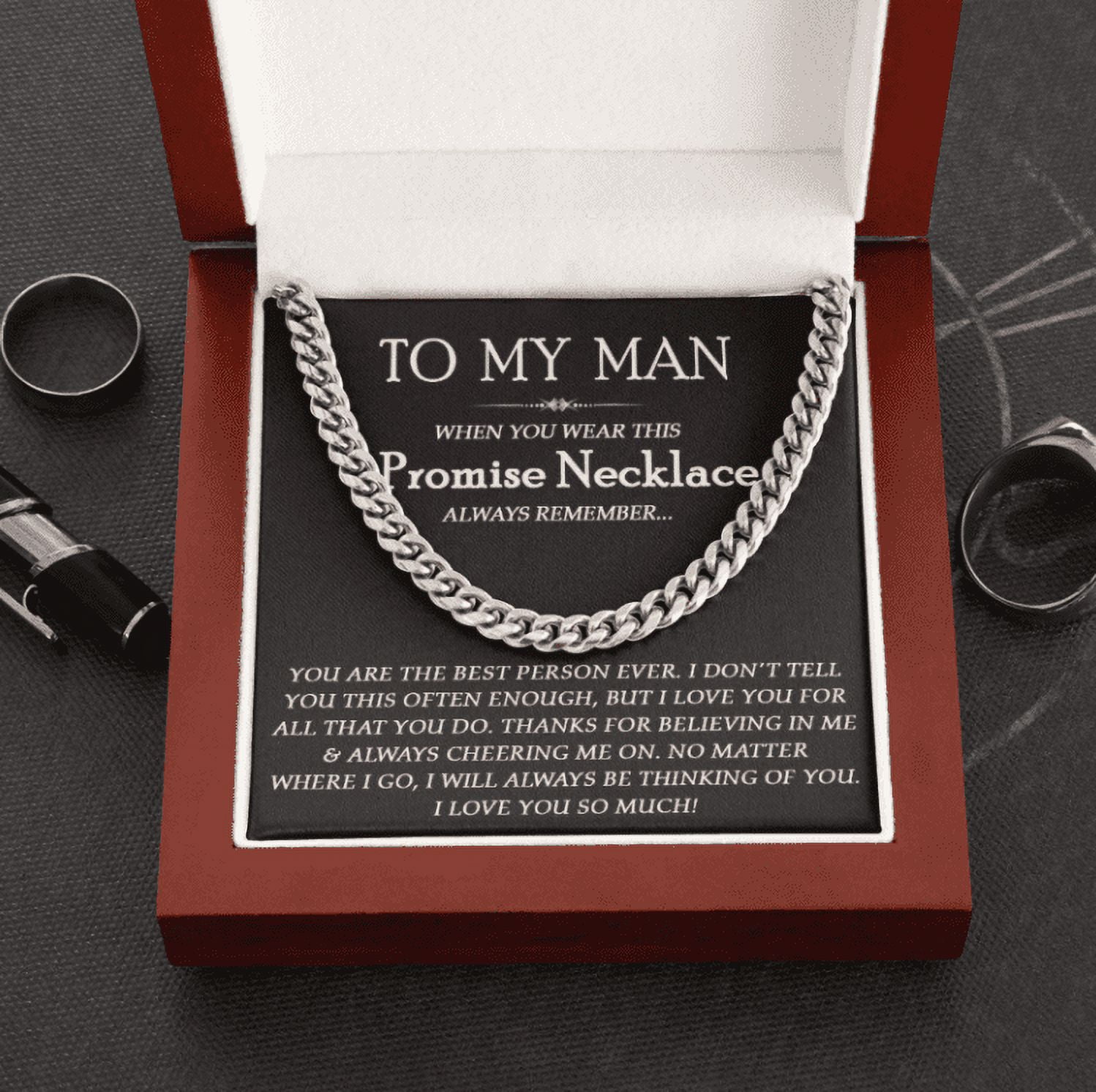 Gift for Him, Men Silver Adult Cross Necklace, Promise Necklace Gift,  Valentines Gift for Boyfriend - Walmart.com