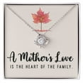 thumbnail image 1 of To My Mom A Mothers Love is The Heart of The Family Infinity Knot Necklace Message Card, 1 of 17
