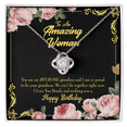 thumbnail image 1 of To My Mom Birthday Message Happy Birthday Mom From Daughter Infinity Knot Necklace Message Card, 1 of 17