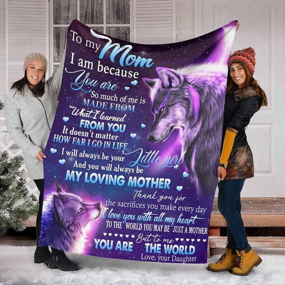 To My Mom Blanket, Fleece Blanket, Blanket, Mink Blanket Rugby Blanket.Mom Family Home Decor, 30x40in Fleece Blanket