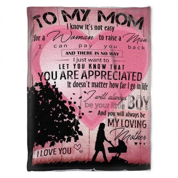 To My Mom Blanket, Fleece Blankets, I Just Want To Let You Know That, Mom Family Home Decor Bedding Couch, 60x80in Fleece Blanket