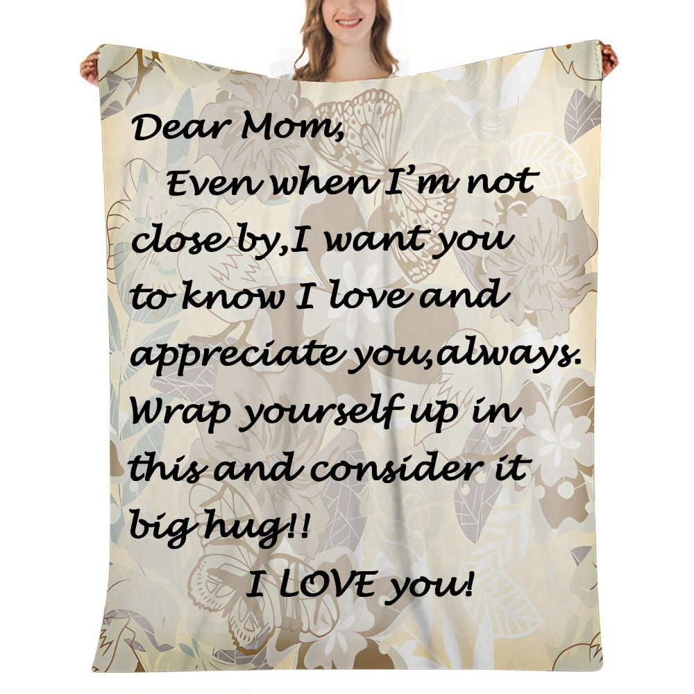 Long Distance Letter To Mom Blanket, Long Distance Mother's Day Gifts, Long  Distance Gifts For Mom From Daughter - Best Personalized Gifts For Everyone