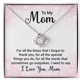 thumbnail image 1 of To My Mom For All The Times Infinity Knot Necklace Message Card, 1 of 17