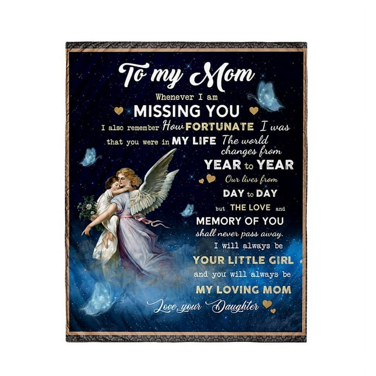 To My Mom You Will Always Be My Loving Mom Fleece Blanket Quilt