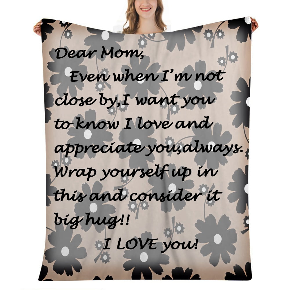 to My Mom Gifts Blanket Flower Butterfly Ultra-Soft Micro Fleece Throw  Blankets, Gifts for Mothers Day for Mom from Daughter| from Daughter Son  Gift
