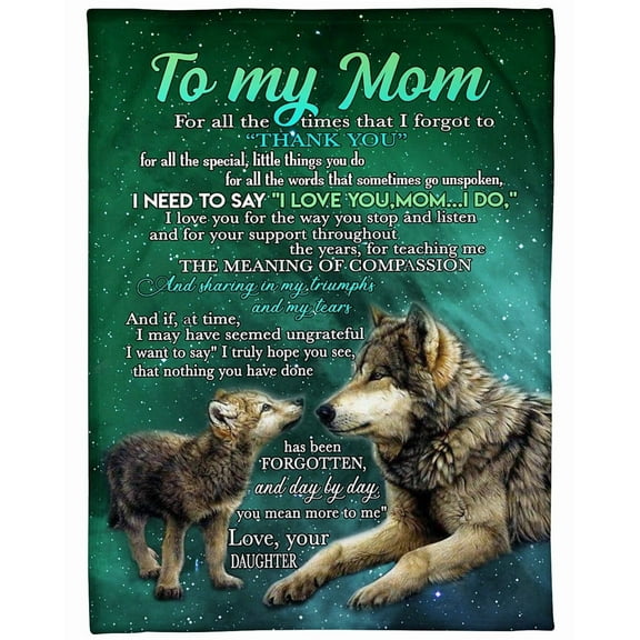 To My Mom I Need To Say I Love You Fleece Blanket Family, Birthday, Mother, For Her, Daughter To Mom Gift, 30x40in Fleece Blanket