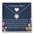 thumbnail image 1 of To My Mom Love Knot Necklace, To Mom Gift, Mom Gift, Mom Necklace. Jewelry From Son Daughter, Gift Mom Birthday , Christmas, Mothers Day, Necklaces with Meaningful Messages Card Inside, 1 of 6