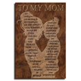 thumbnail image 1 of To My Mom Poster  I Love You Mom Wall art Gift From Daughter Son, Mother'S Day Canvas Print Gift For Mom, 1 of 7