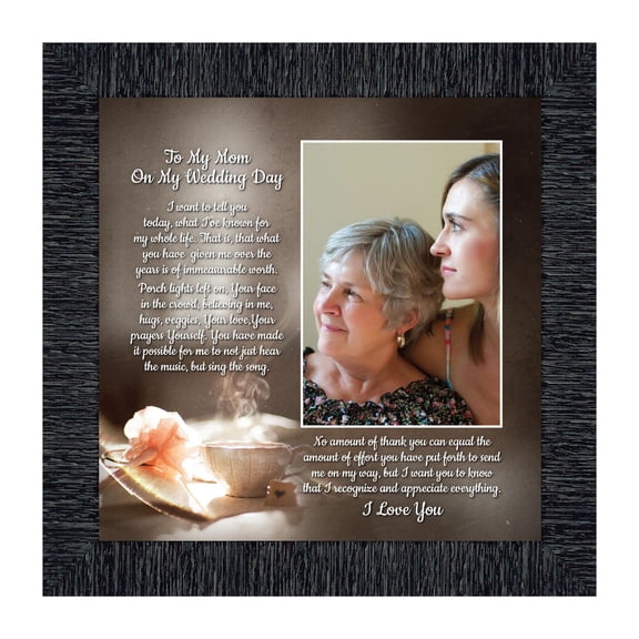 Mother of the Bride Picture Frame, To My Mom Wedding Gift