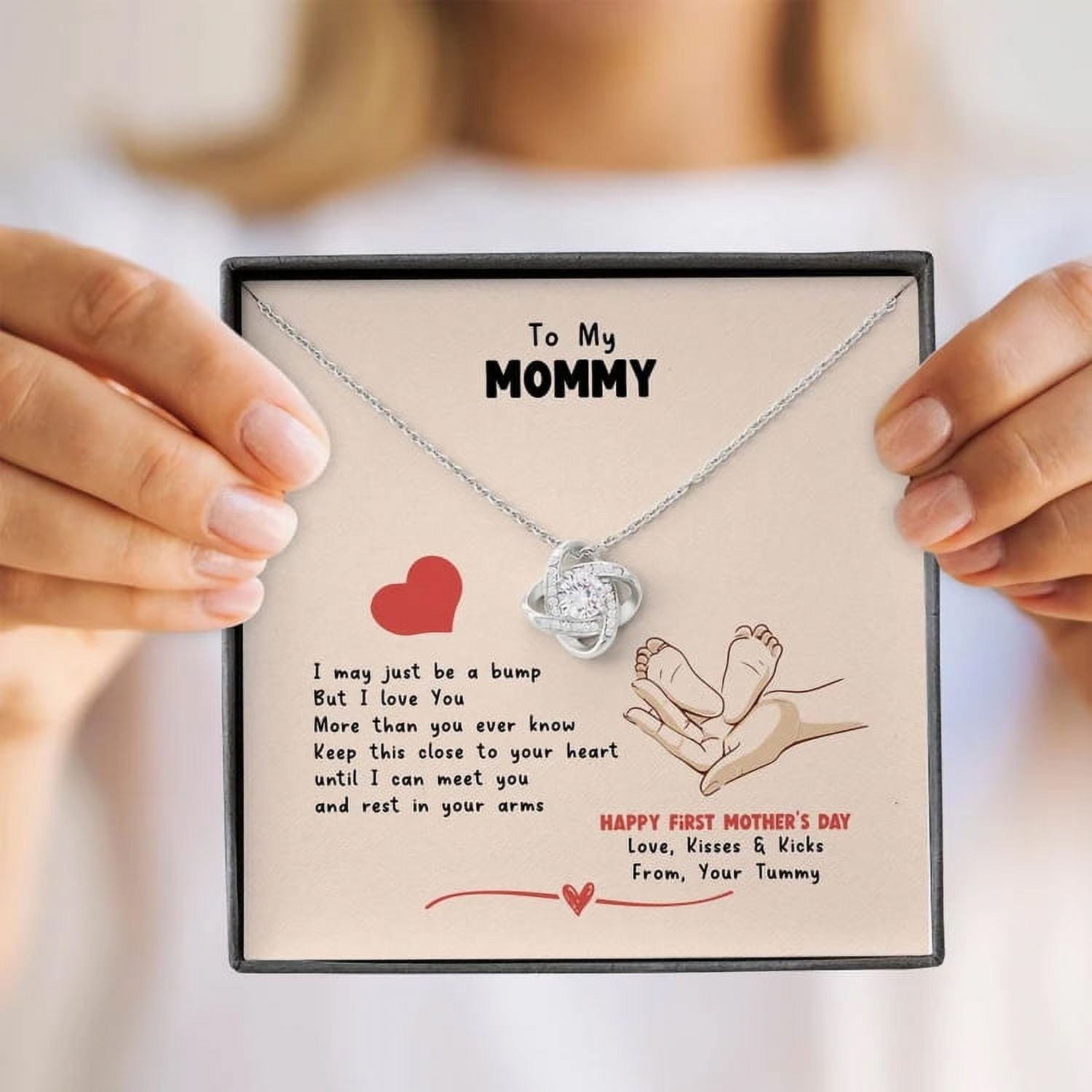 The New Mum Love Heart-Shaped Necklace Loving Mother's Day Gift Mother  Jewelry Between Mother and Daughter
