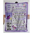 thumbnail image 1 of To My Mother-In-Law You Are His Lovely Mother Fleece Blanket Animal Family,Birthday,Mother,Butterflies, 60x80in Fleece Blanket, 1 of 6