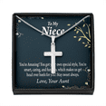 thumbnail image 1 of To My Niece You're Amazing Cross Card Necklace w Stainless Steel Pendant, 1 of 20