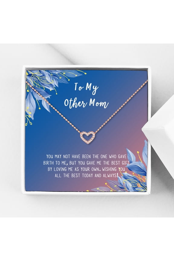 To My Other Mother Christmas Gift for Her - Gift for Mom - Motivational Card - Jewelry Gift Set for Mom - Gift for Stepmom - Christmas Card and Necklace - Ships Next Day!