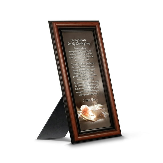 To My Parents on My Wedding Day, Marriage Day Gift For Mom and Dad from Bride or Groom, 7323W