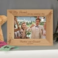 thumbnail image 1 of To My Parents on my Wedding Day Personalized Wooden Picture Frame-10" x 8" Brown Horizontal, 1 of 1