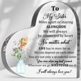 thumbnail image 1 of To My Sister Heart Acrylic Decor Sign,Cute Sister Birthday Gift,Thank You Gift for Sister,Sister Friendship Plaque for Women,Farewell Gift for Female, 1 of 6