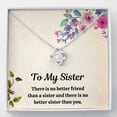 thumbnail image 1 of To My Sister Necklace, Valentine Couple Gift, Anniversary Birthday Pendant Gift, Gift For Him, Gift For Her, Happy Father Day Mother Day Gift, 1 of 3