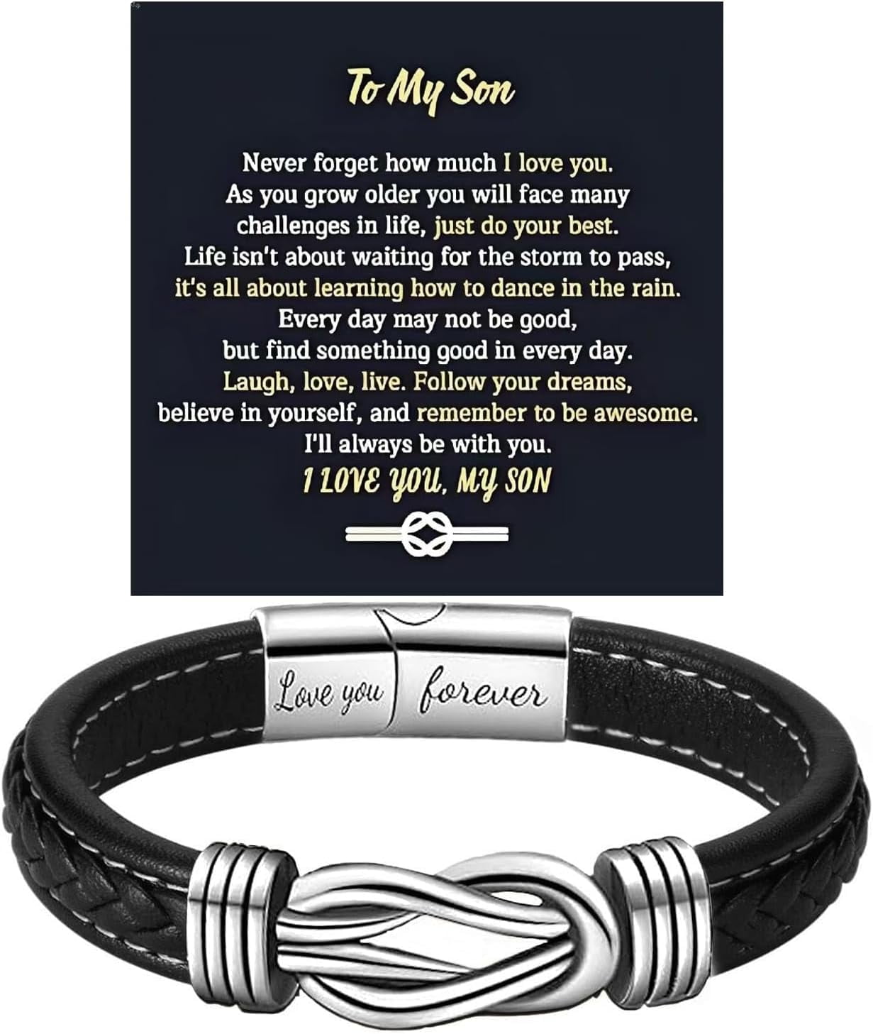 To My Son Bracelet From Mom