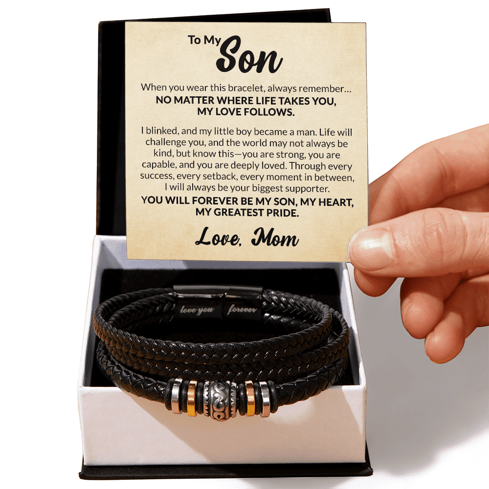 To My Son Bracelet From Mom