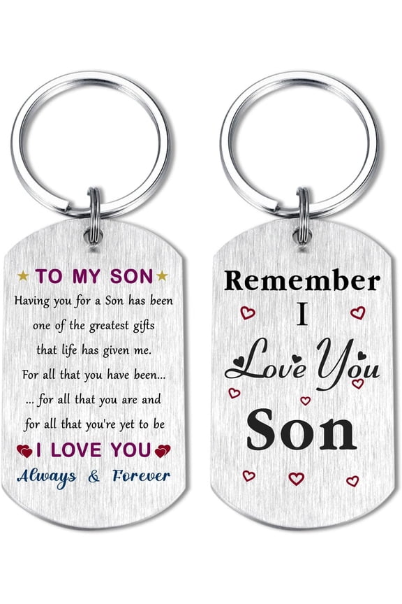 To My Son Daughter Love Gifts Keychain from Mom Dad, Son Engraved Compass Enjoy the Ride, Graduation Christmas