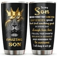 To My Son Gifts Coffee Tumblers 20oz Son Gifts from Mom/Dad Coffee Mug Gifts for Grown Son