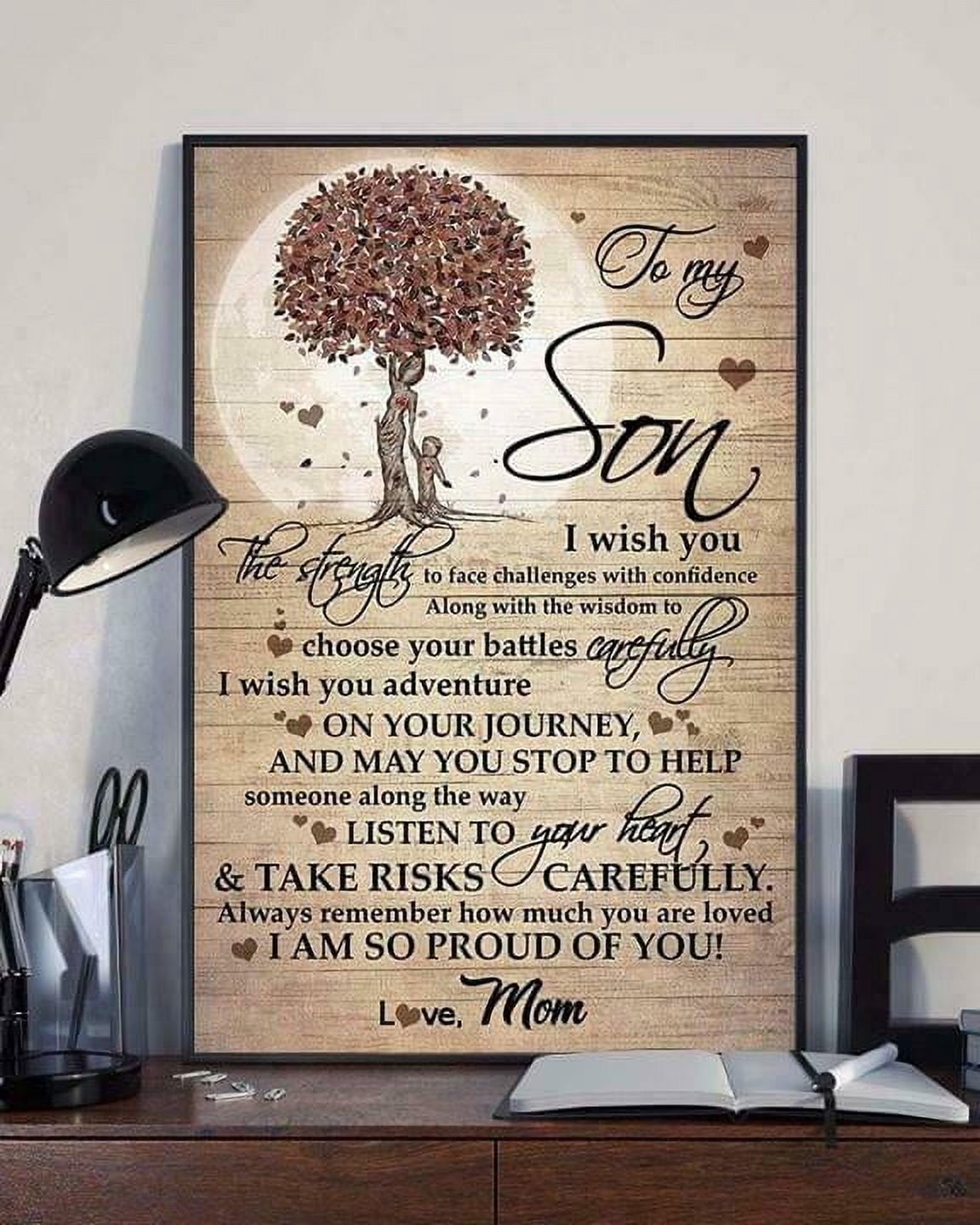 To My Son I Am So Proud Of You Paper Without Frameus Stock Satin Poster ...