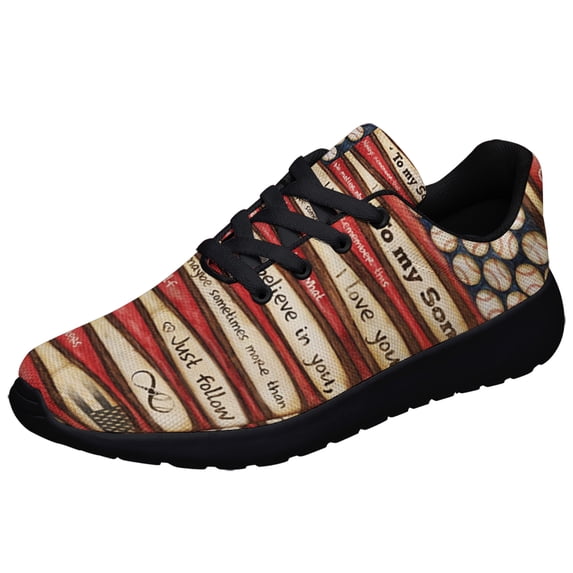 To My Son I Believe In You Shoes Sneakers for Women Men Black Size 5