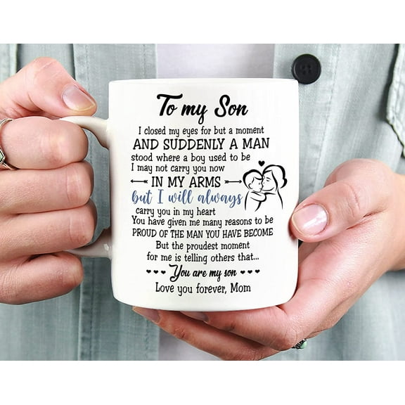 To My Son Mug, Love You Forever, Mother And Son Mug, Gifts For Son From Mom Mug On Anniversary Birthday Christmas 11oz 15 Oz